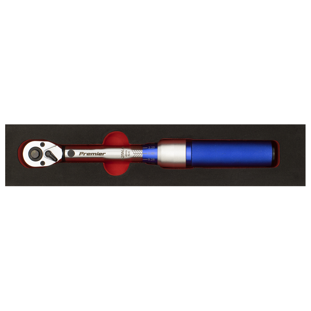 Premier Calibrated Micrometer Torque Wrench 3/8"Sq Drive 5-2