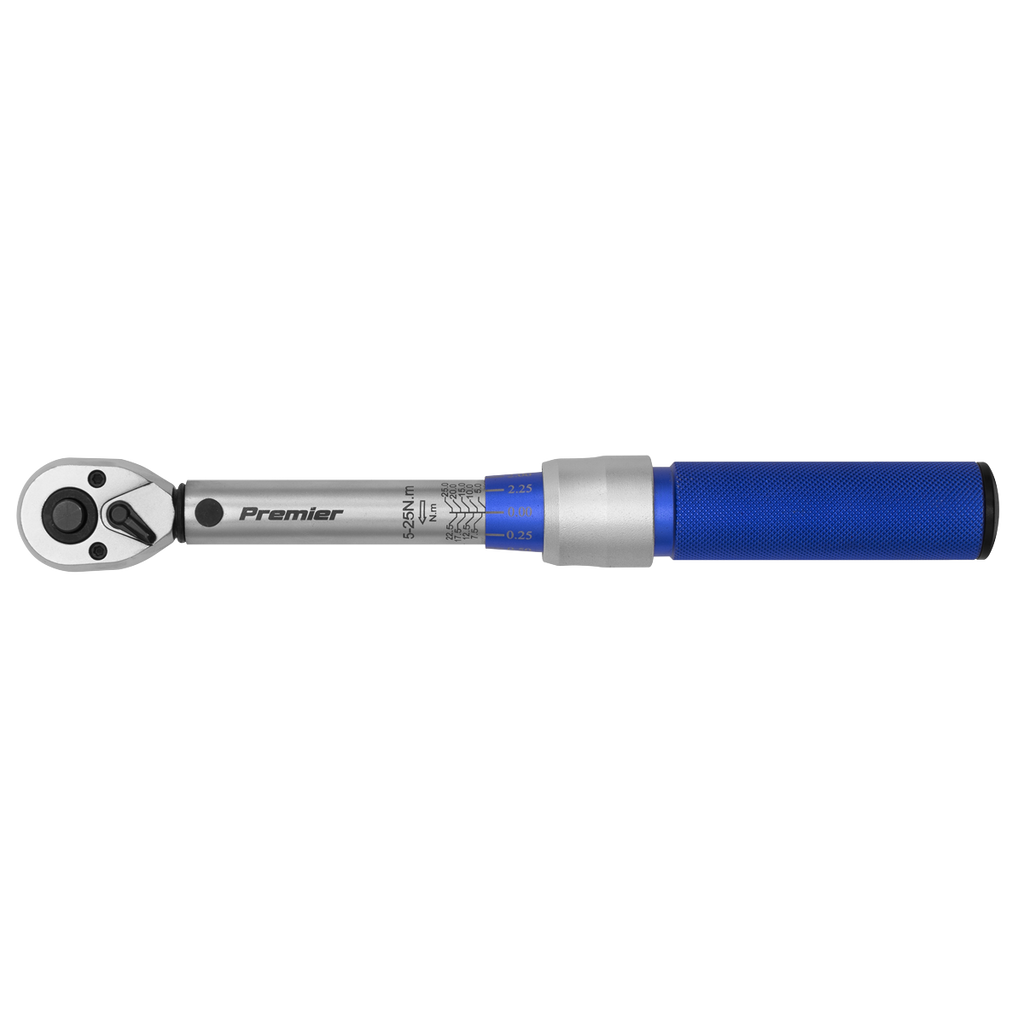 Premier Calibrated Micrometer Torque Wrench 3/8"Sq Drive 5-2