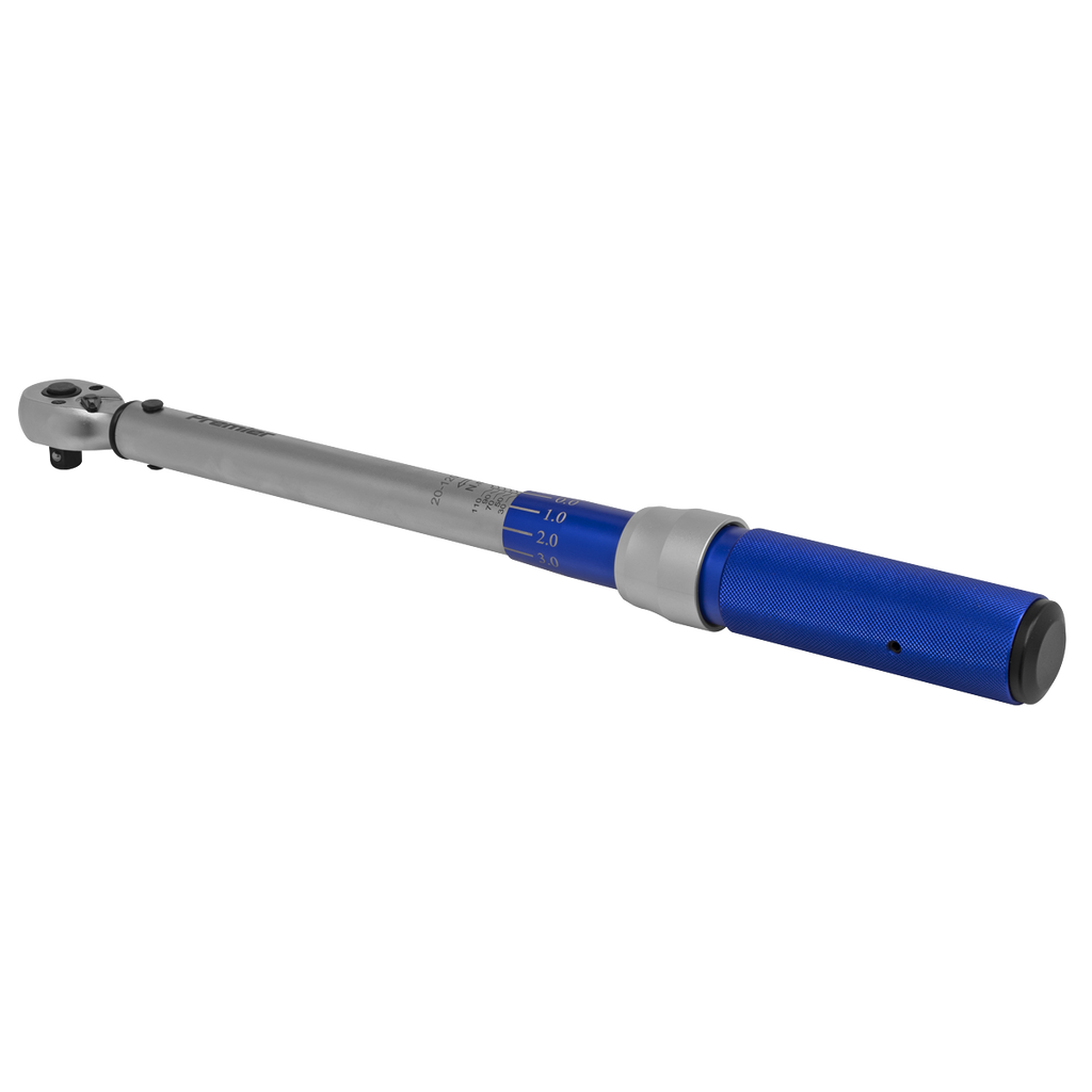 Premier Calibrated Micrometer Torque Wrench 3/8"Sq Drive 20-