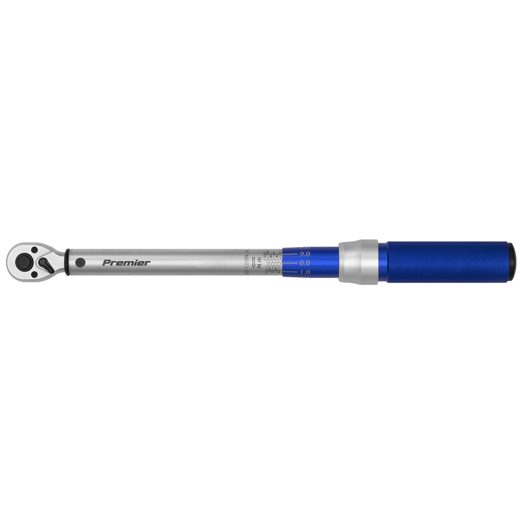 Premier Calibrated Micrometer Torque Wrench 3/8"Sq Drive 20-