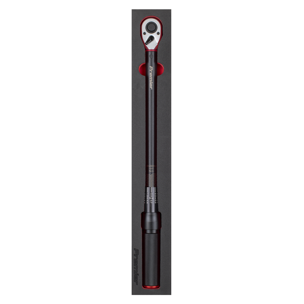 Torque Wrench Micrometer 1/2"Sq Drive Calibrated 40-220Nm -