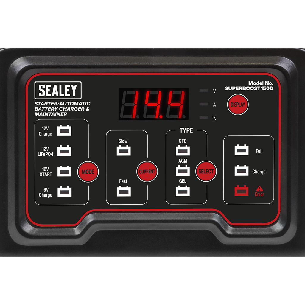6/12V Automatic Battery Charger & Maintainer/Starter, 150/15A (SUPERBOOST150D)