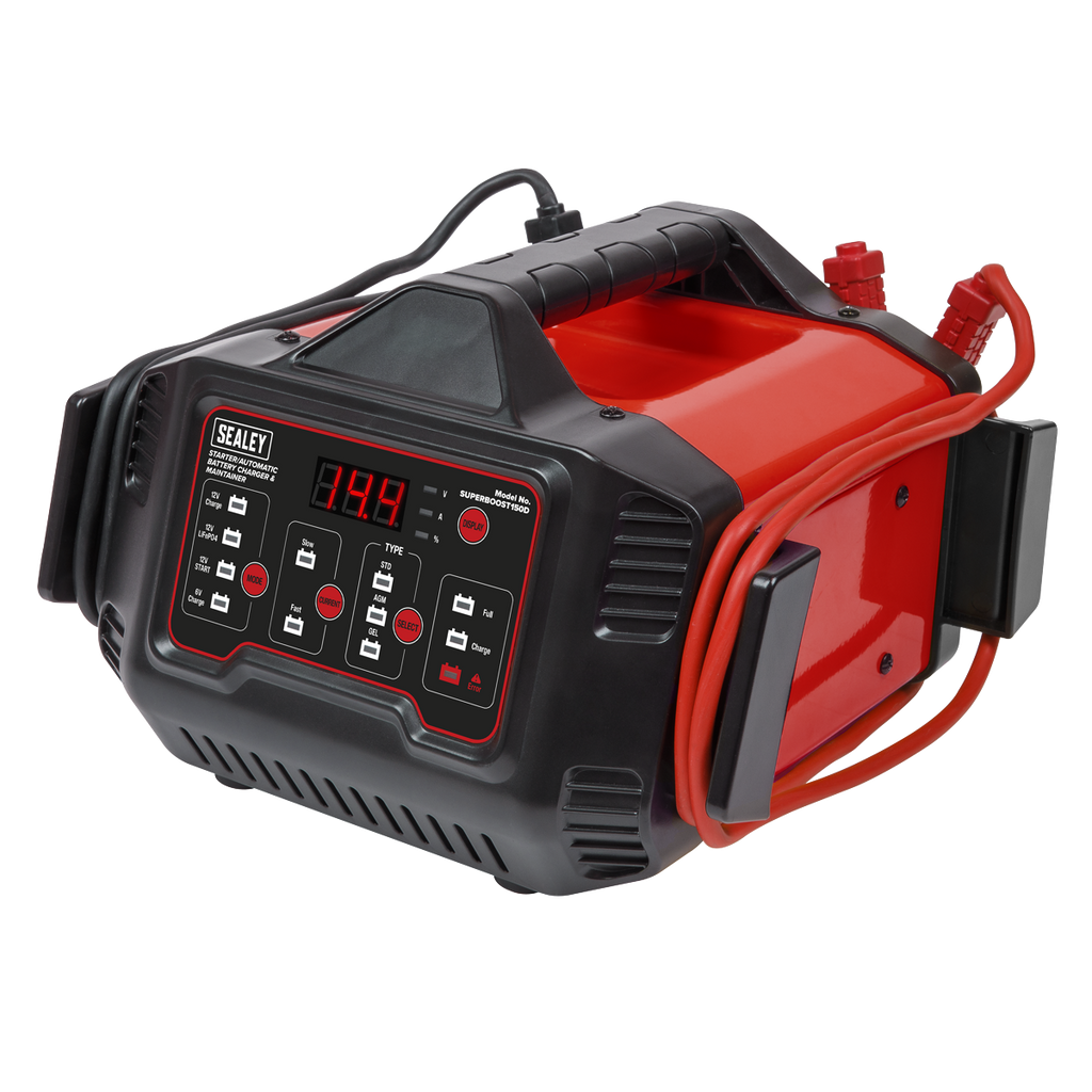 6/12V Automatic Battery Charger & Maintainer/Starter, 150/15A (SUPERBOOST150D)