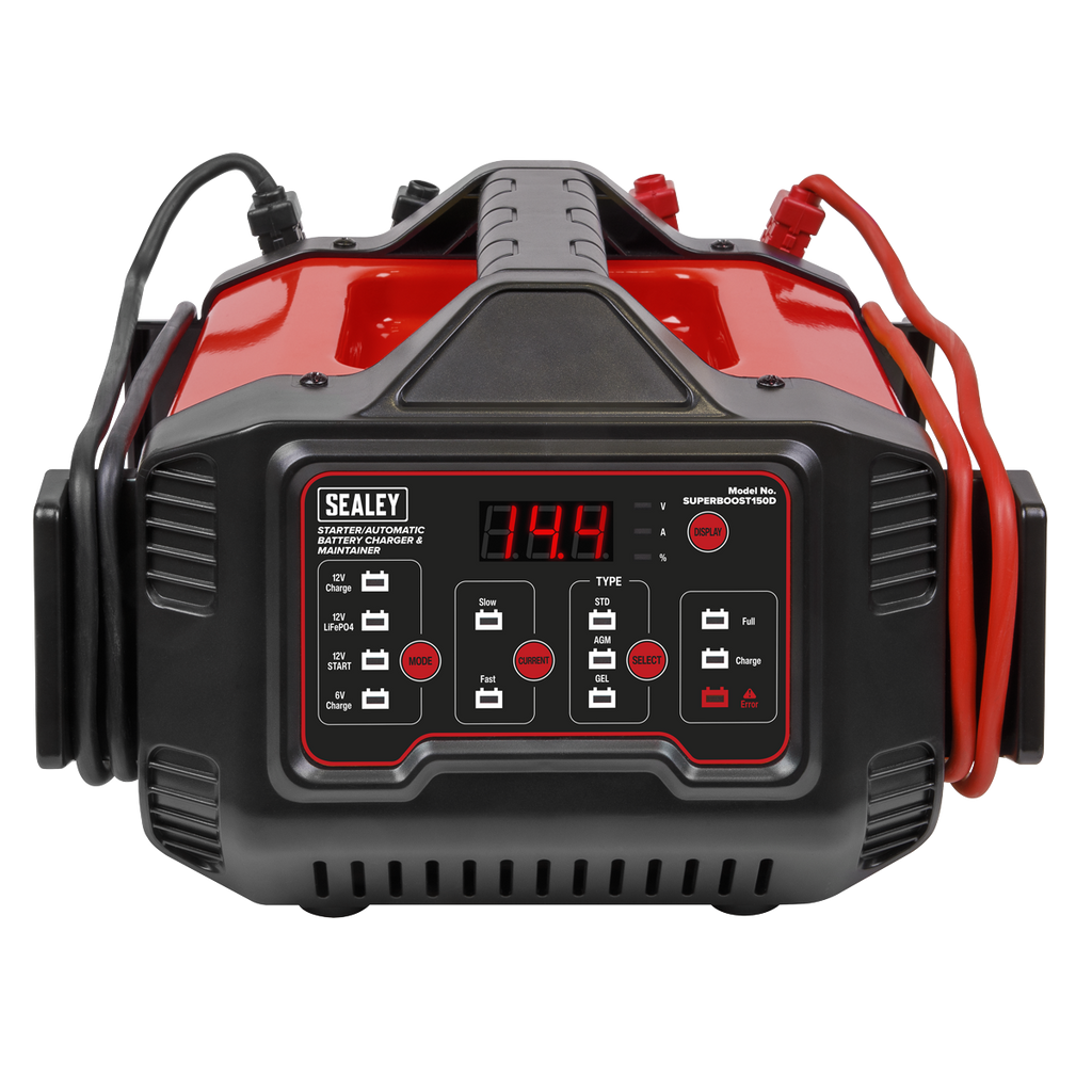 6/12V Automatic Battery Charger & Maintainer/Starter, 150/15A (SUPERBOOST150D)