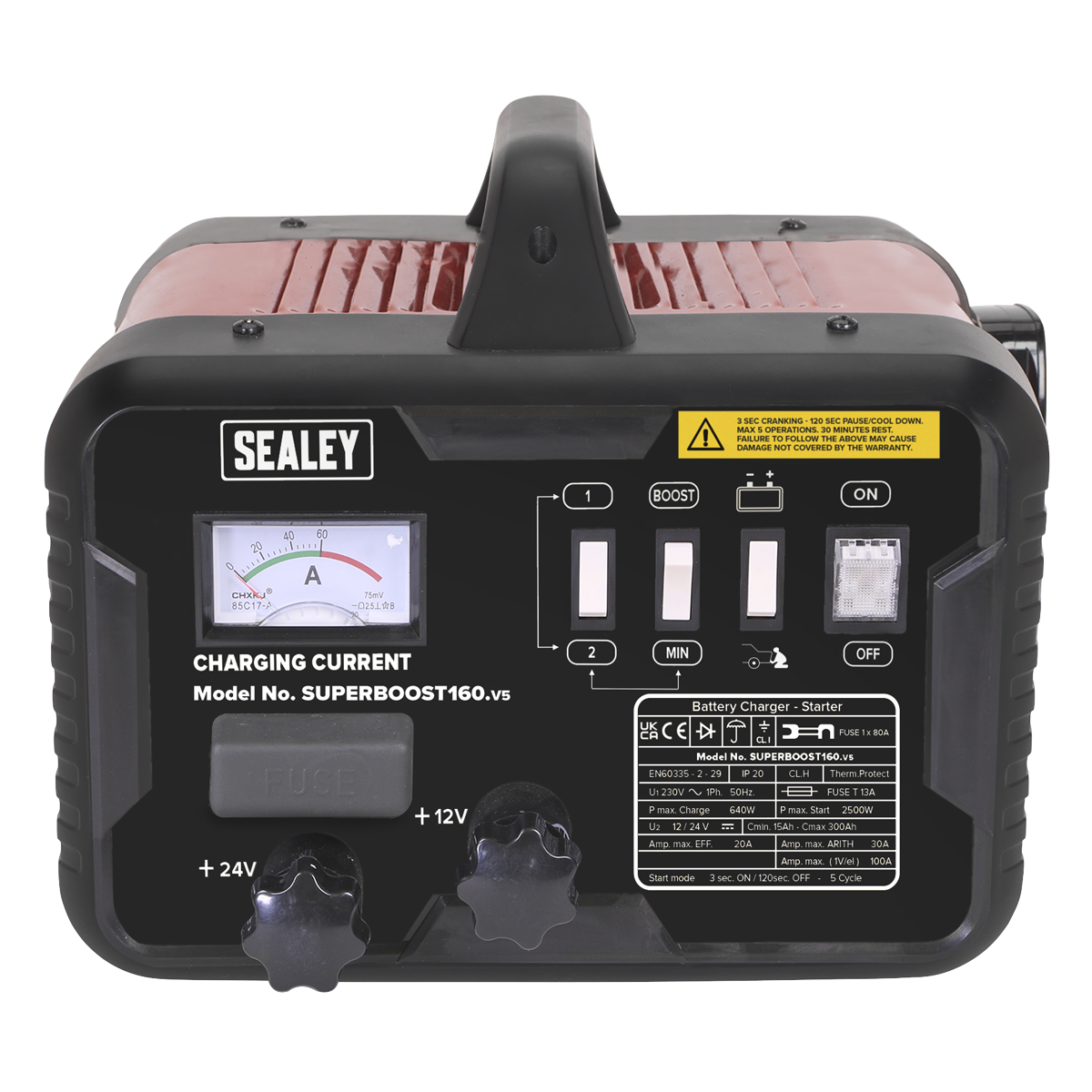 12/24V Starter/Charger, 160/30A (SUPERBOOST160)