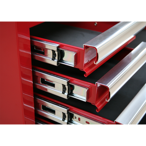 Superline PRO® Tool Chest Combination 14 Drawer with 1179pc Tool Kit - Red