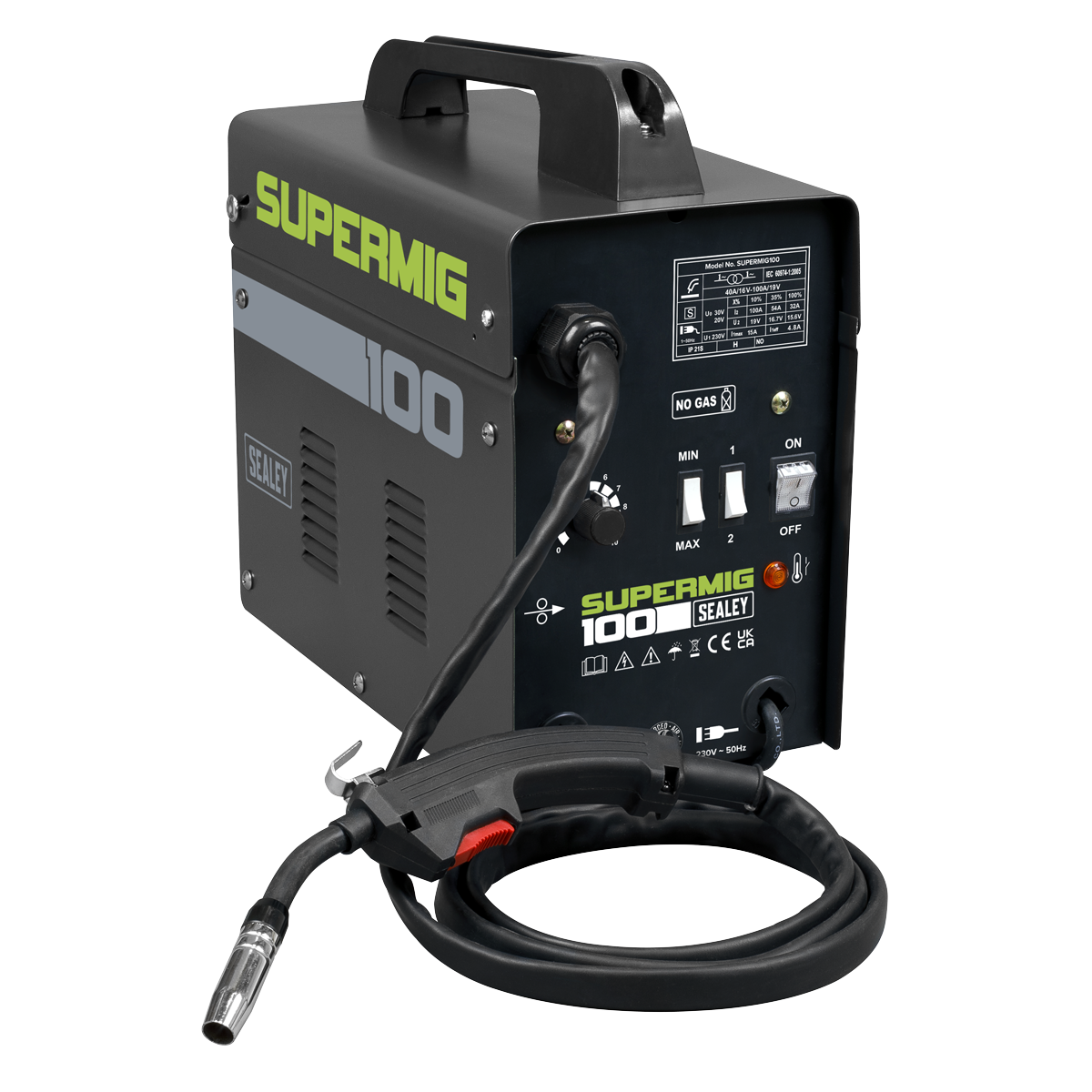 Gasless MIG Welder 100A 230V