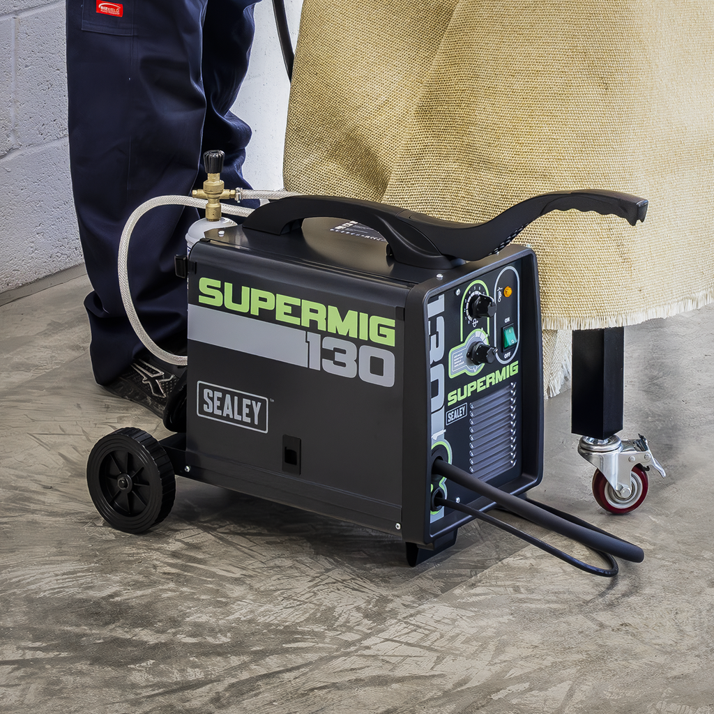 Mini Portable Gas/Gasless MIG Welder, 130A (SUPERMIG130)