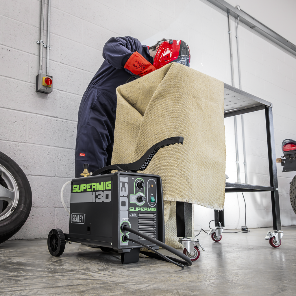 Mini Portable Gas/Gasless MIG Welder, 130A (SUPERMIG130)