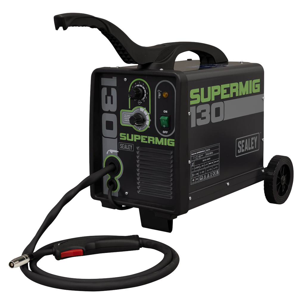Mini Portable Gas/Gasless MIG Welder, 130A (SUPERMIG130)