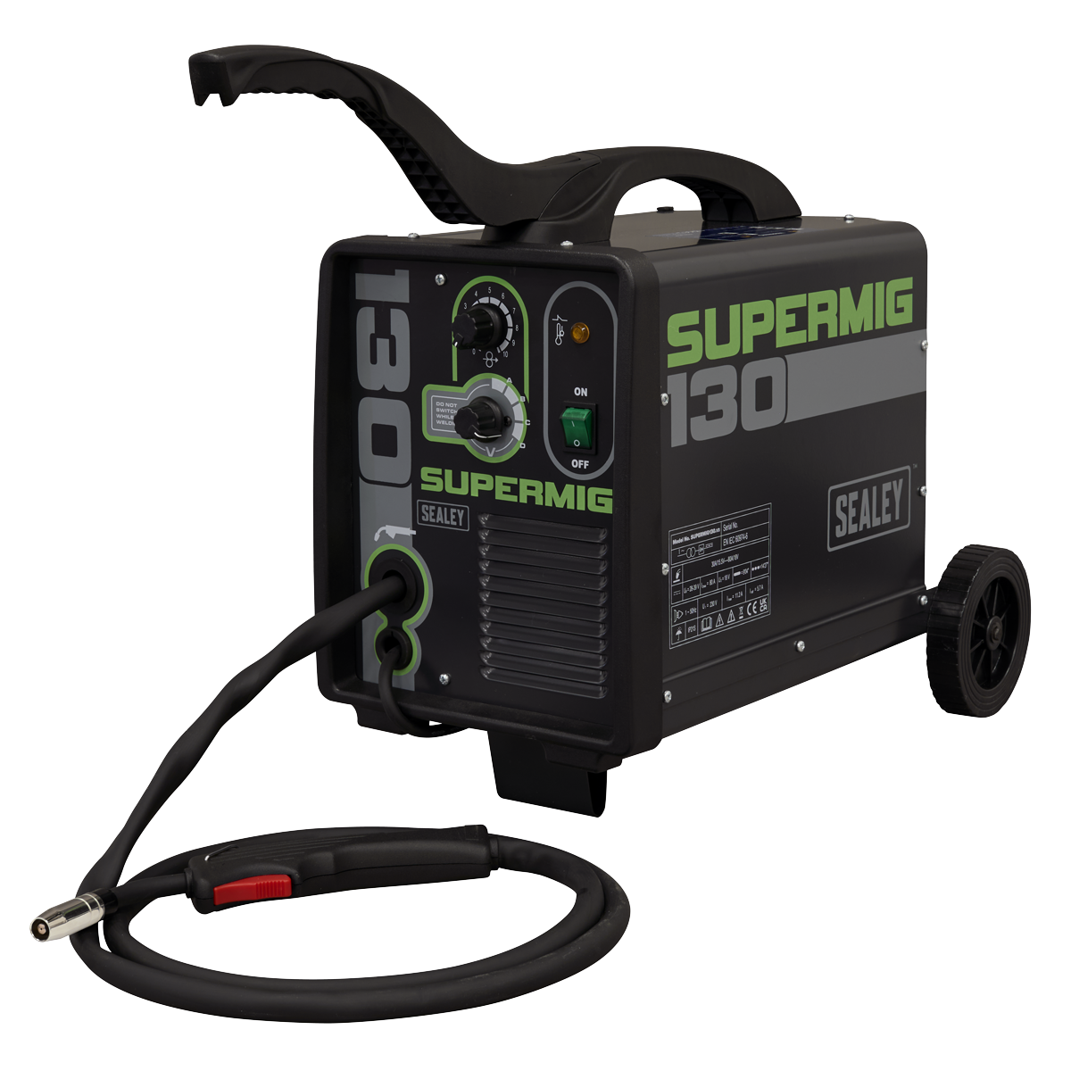Mini Portable Gas/Gasless MIG Welder, 130A (SUPERMIG130)