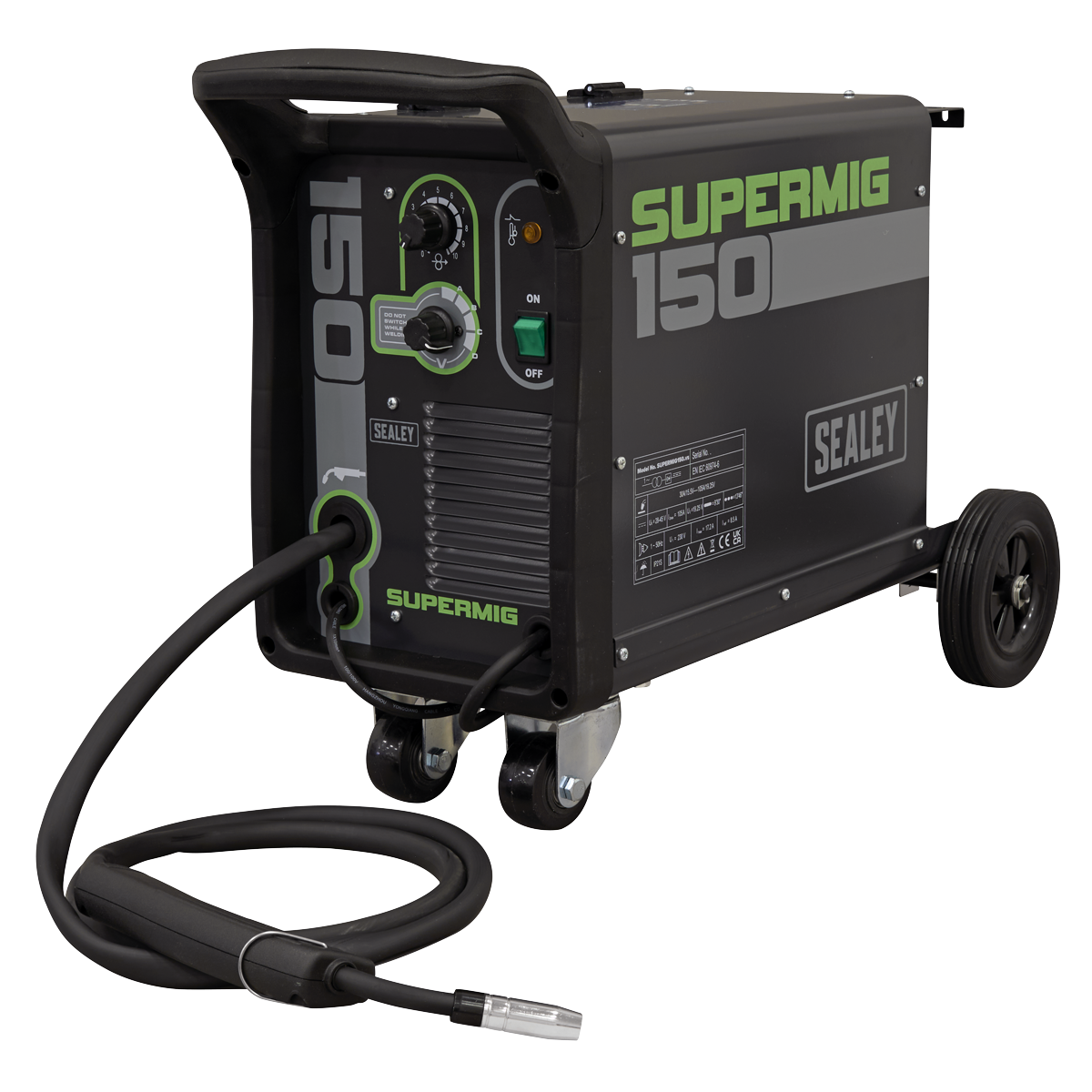 Professional Gas/Gasless MIG Welder 150A 230V