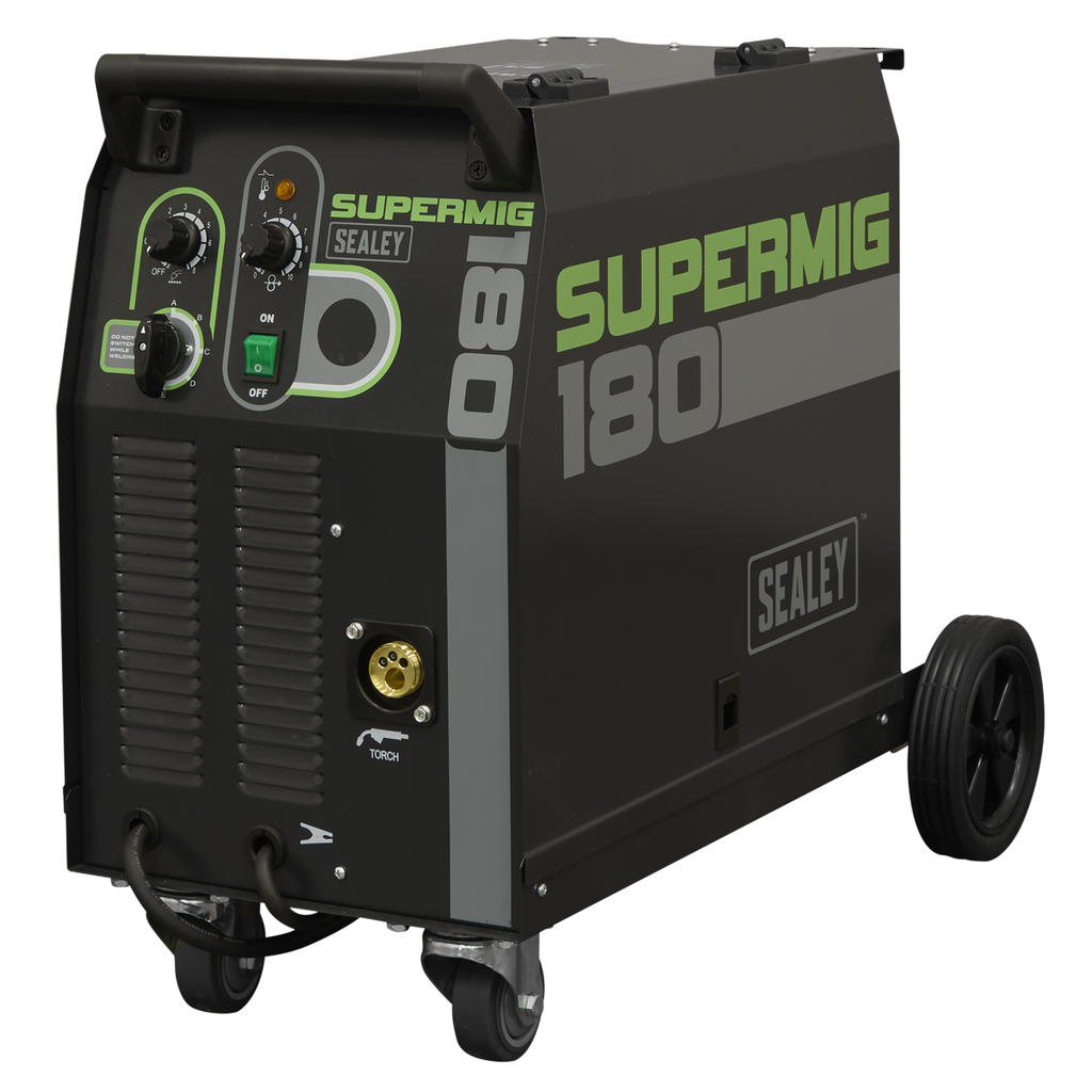 Professional Gas/Gasless MIG Welder with Binzel® Euro Torch 180A 230V