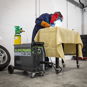 Professional Gas/Gasless MIG Welder with Binzel® Euro Torch 230A 230V