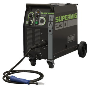 Professional Gas/Gasless MIG Welder with Binzel® Euro Torch 230A 230V
