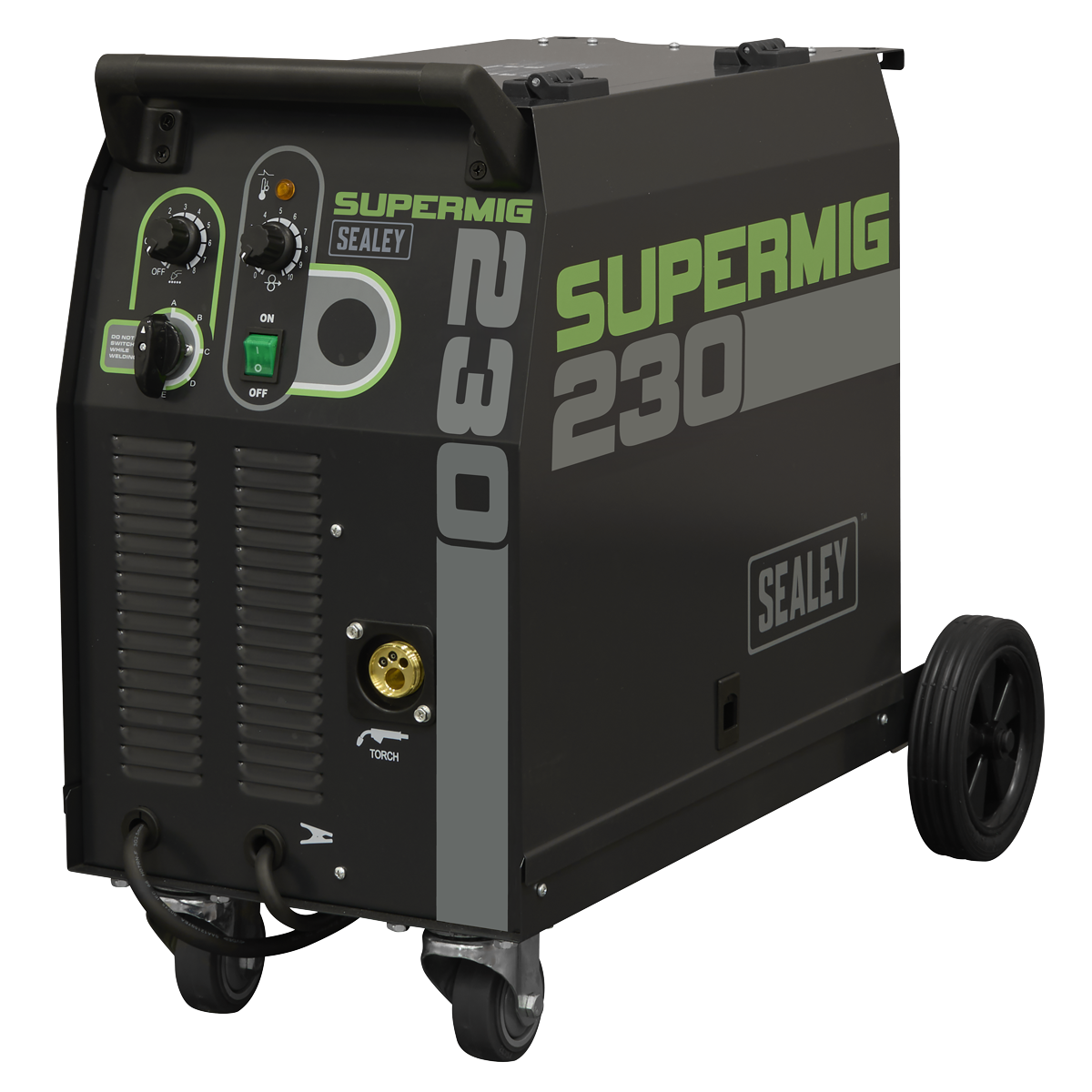 Professional Gas/Gasless MIG Welder with Binzel® Euro Torch 230A 230V
