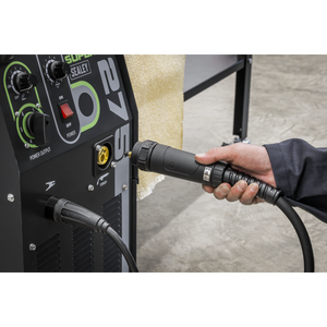 Professional Gas/Gasless MIG Welder with Binzel® Euro Torch 270A 230V