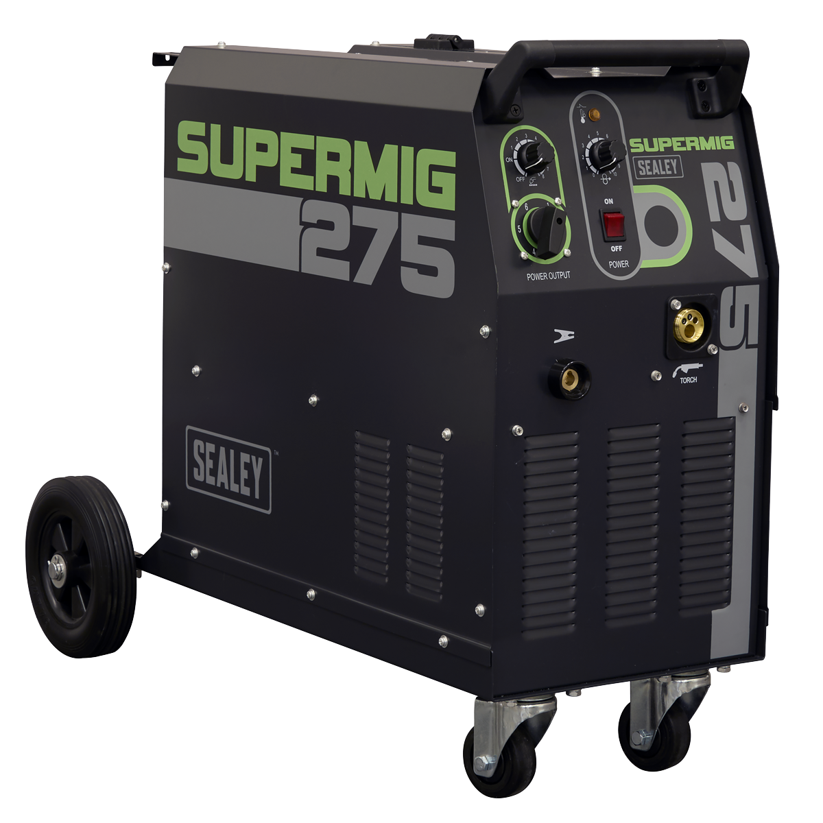 Professional Gas/Gasless MIG Welder with Binzel® Euro Torch 270A 230V
