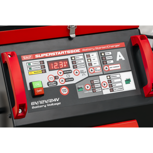 6/12/24V Battery Starter/Charger 550A