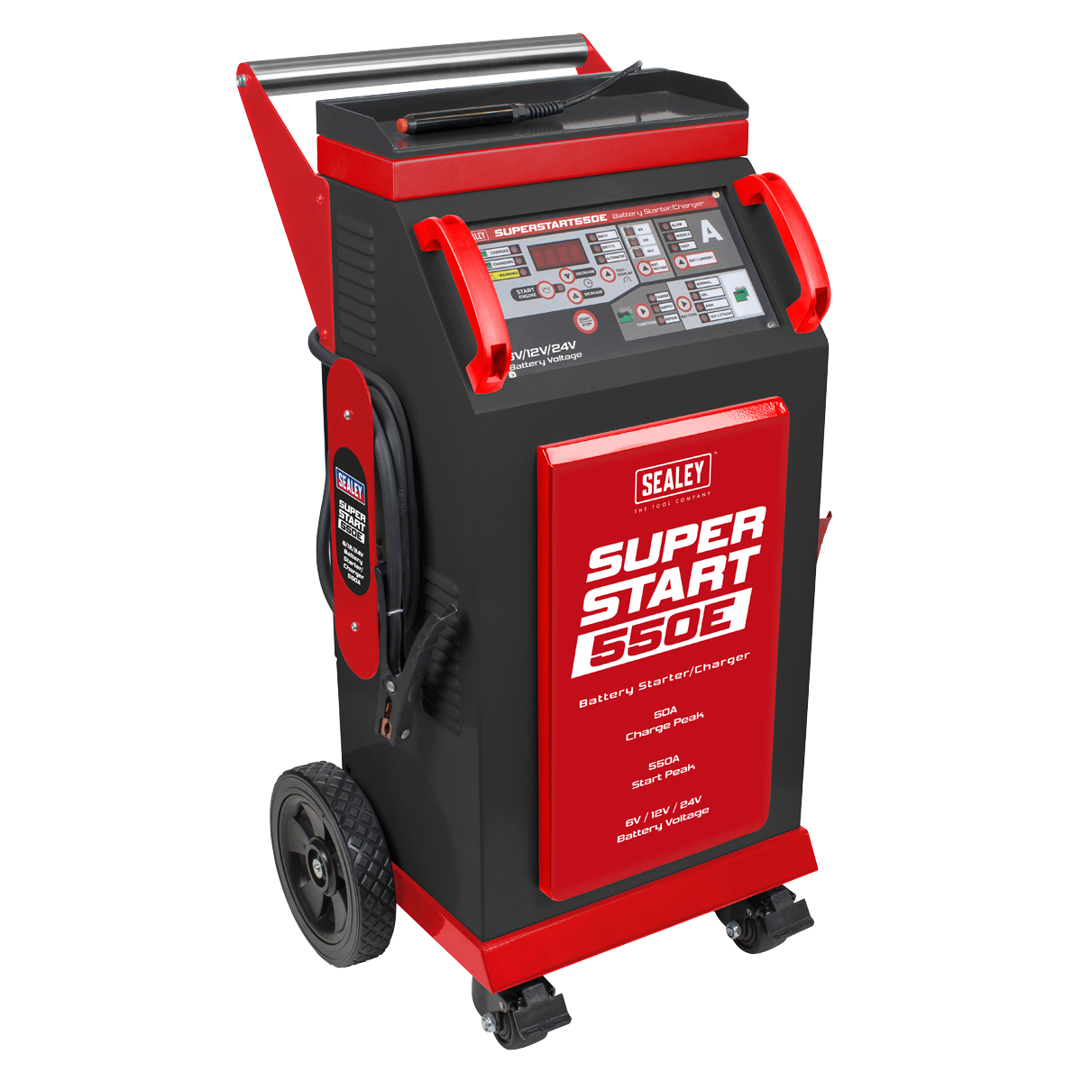 6/12/24V Battery Starter/Charger 550A