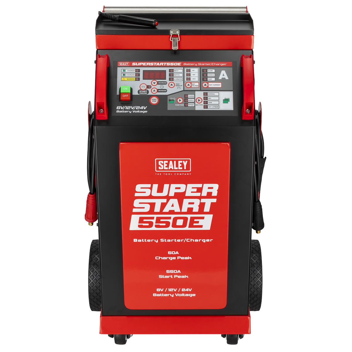 6/12/24V Battery Starter/Charger 550A