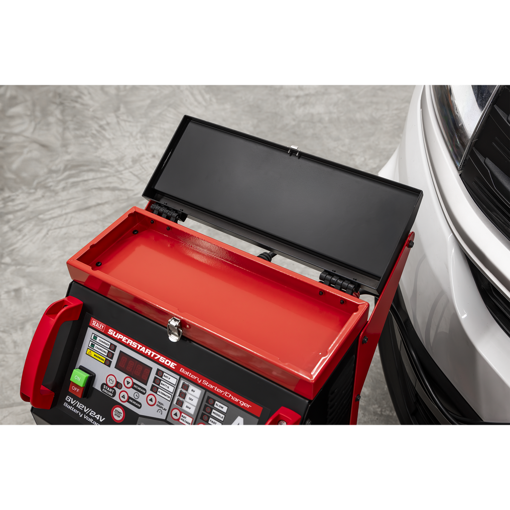 6/12/24V Battery Starter/Charger 750A