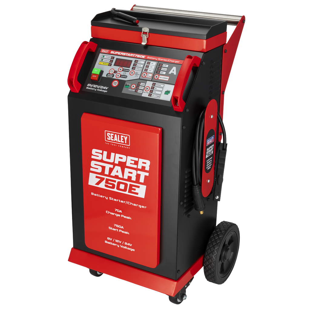 6/12/24V Battery Starter/Charger 750A