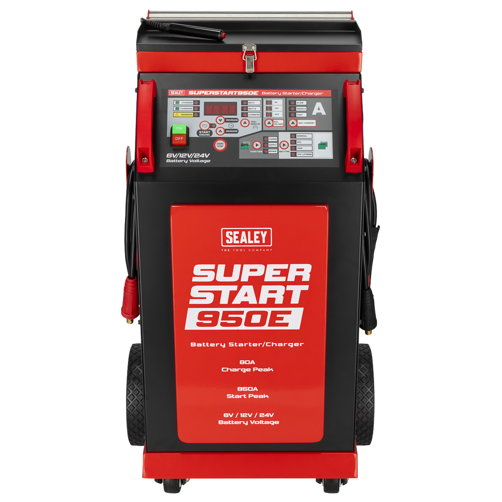 6/12/24V Battery Starter/Charger 950A