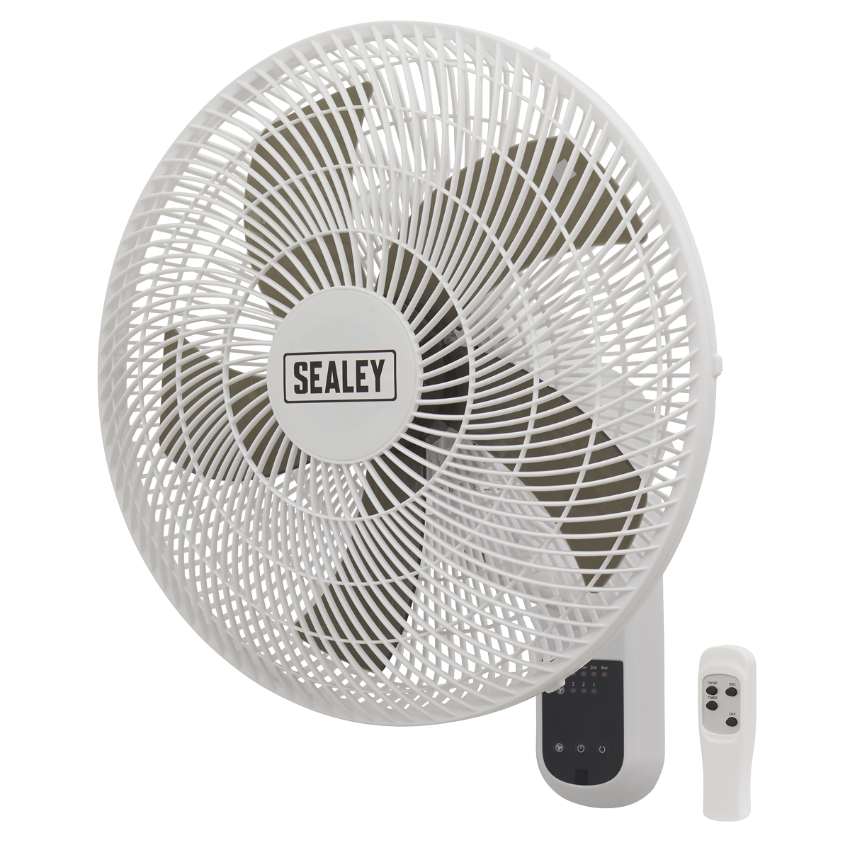 3-Speed Wall Fan with Remote Control 18" 230V