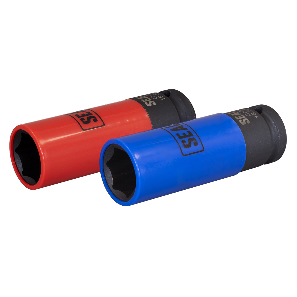 Alloy Wheel Impact Socket Set 1/2"Sq Drive 2pc