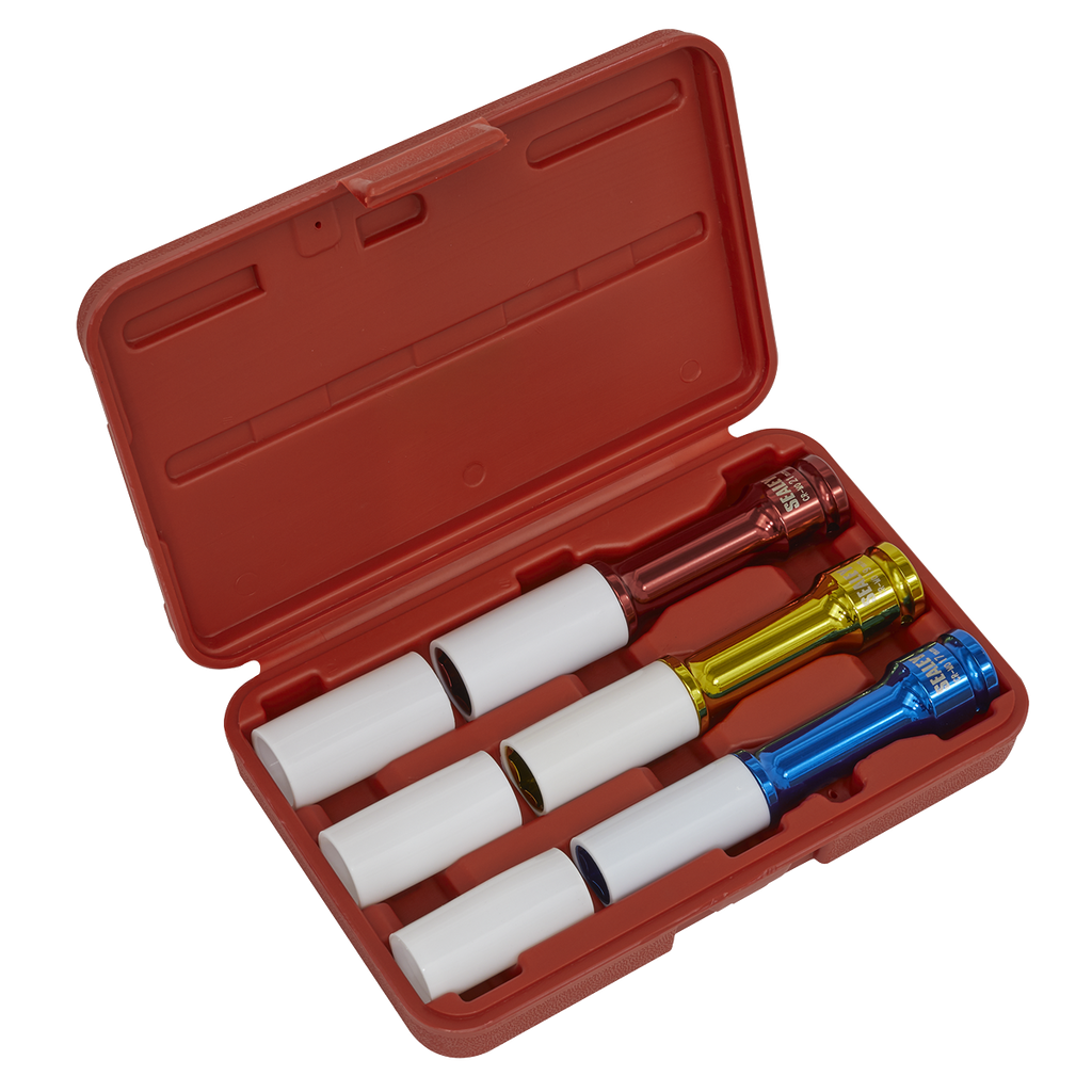 Alloy Wheel Impact Socket Set 1/2"Sq Drive 3pc
