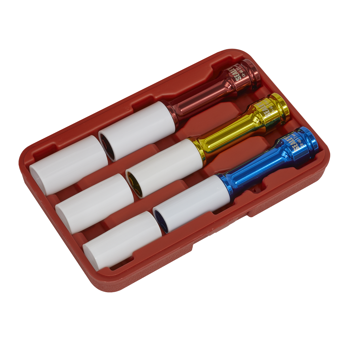 Alloy Wheel Impact Socket Set 1/2"Sq Drive 3pc