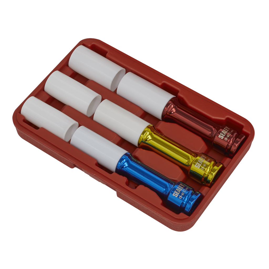Alloy Wheel Impact Socket Set 1/2"Sq Drive 3pc
