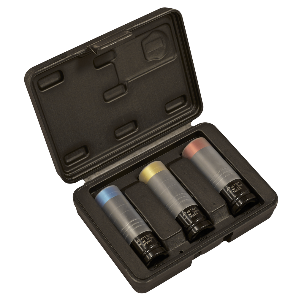 Premier Alloy Wheel Ultra-Power Impact Socket Set 1/2"Sq Dri