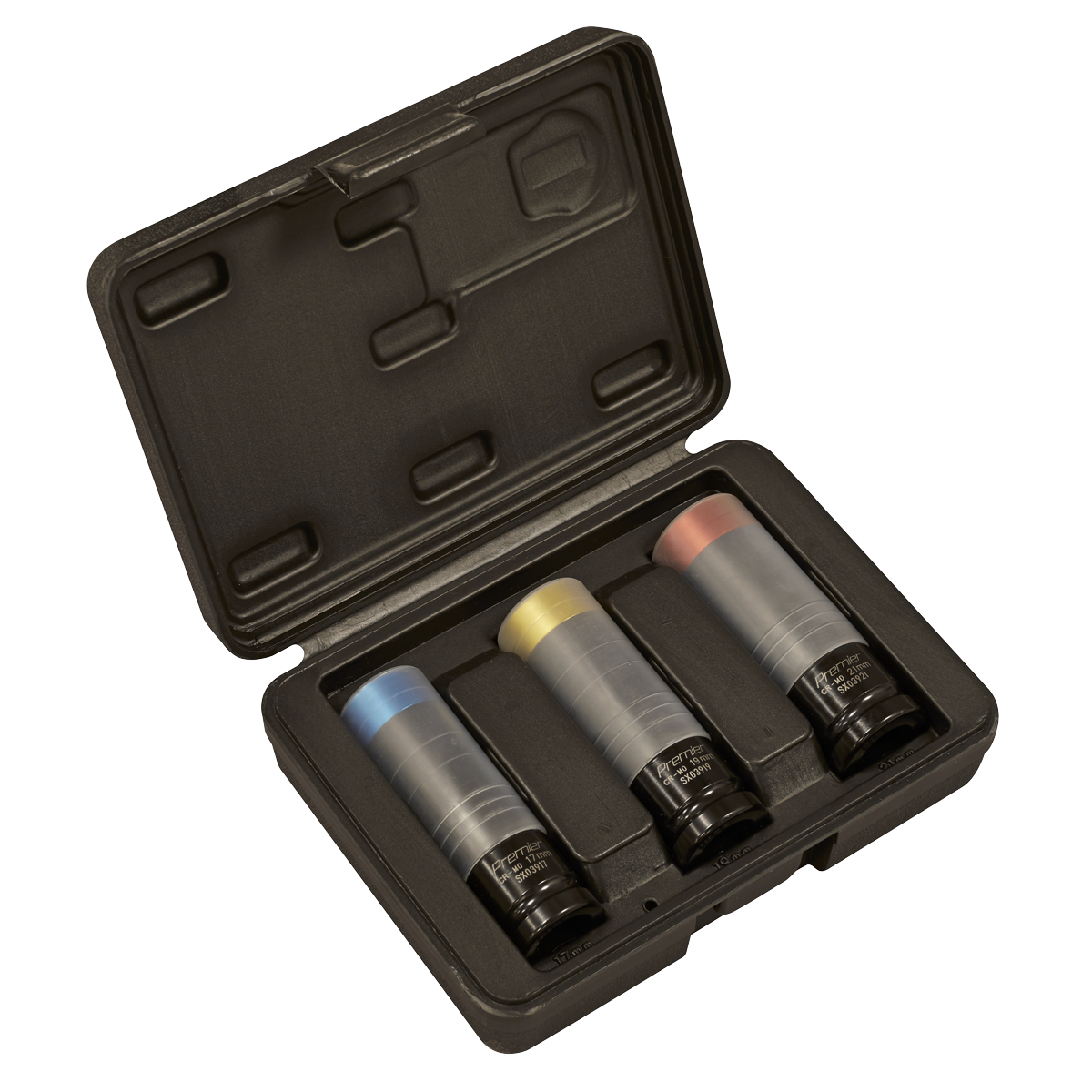 Premier Alloy Wheel Ultra-Power Impact Socket Set 1/2"Sq Drive 3pc
