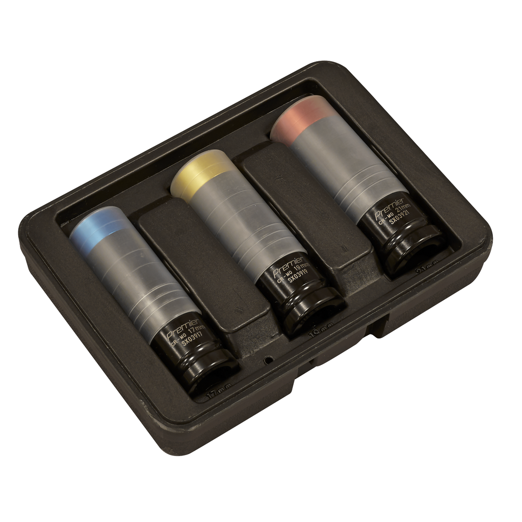 Premier Alloy Wheel Ultra-Power Impact Socket Set 1/2"Sq Dri