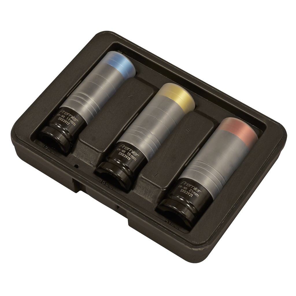 Premier Alloy Wheel Ultra-Power Impact Socket Set 1/2"Sq Dri