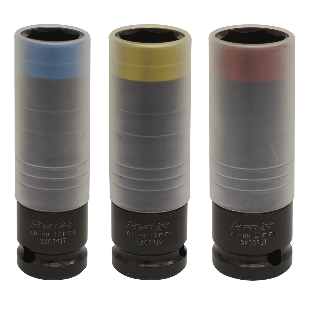 Premier Alloy Wheel Ultra-Power Impact Socket Set 1/2"Sq Dri