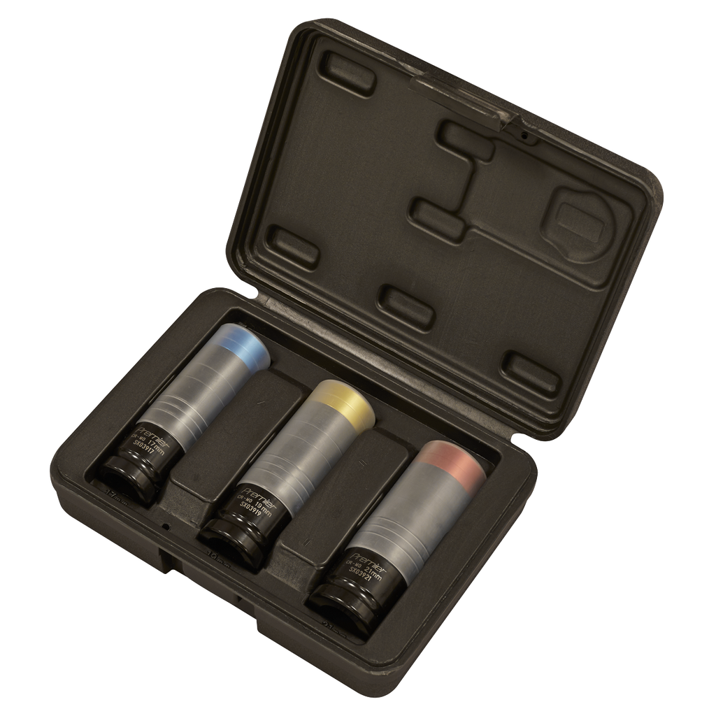 Premier Alloy Wheel Ultra-Power Impact Socket Set 1/2"Sq Dri