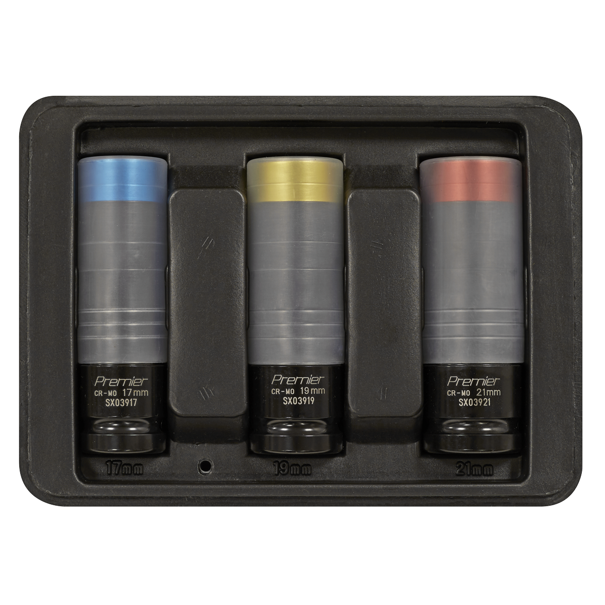 Premier Alloy Wheel Ultra-Power Impact Socket Set 1/2"Sq Dri