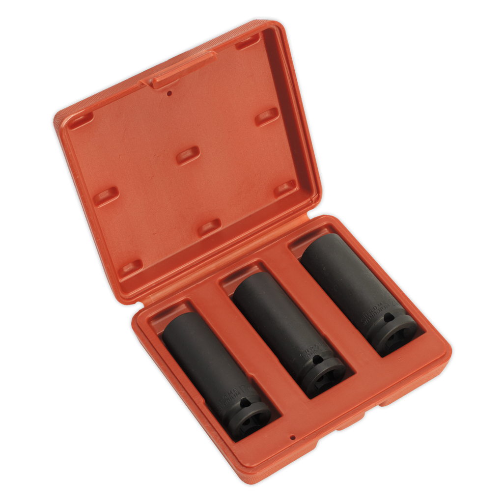 Deep Impact Socket Set 1/2"Sq Drive 3pc