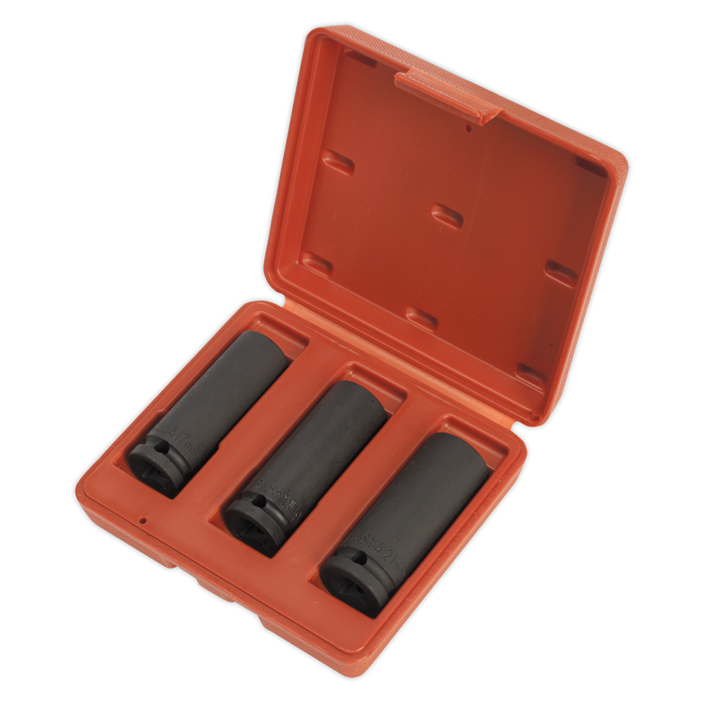 Deep Impact Socket Set 1/2"Sq Drive 3pc