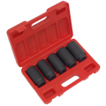 Impact Hub Nut Socket Set 1/2"Sq Drive 5pc
