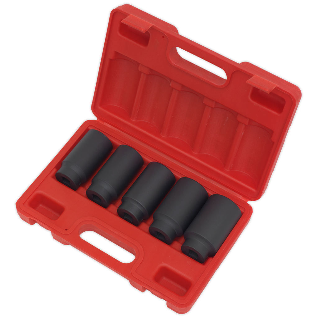 Impact Hub Nut Socket Set 1/2"Sq Drive 5pc