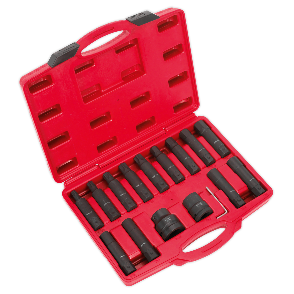 Impact Hex, TRX-Star* & TRX-Star* Female Socket Bit Set 3/4"
