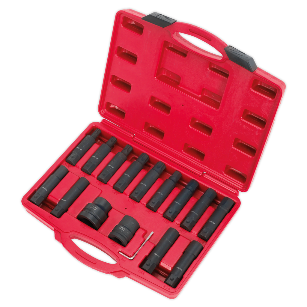 Impact Hex, TRX-Star* & TRX-Star* Female Socket Bit Set 3/4"