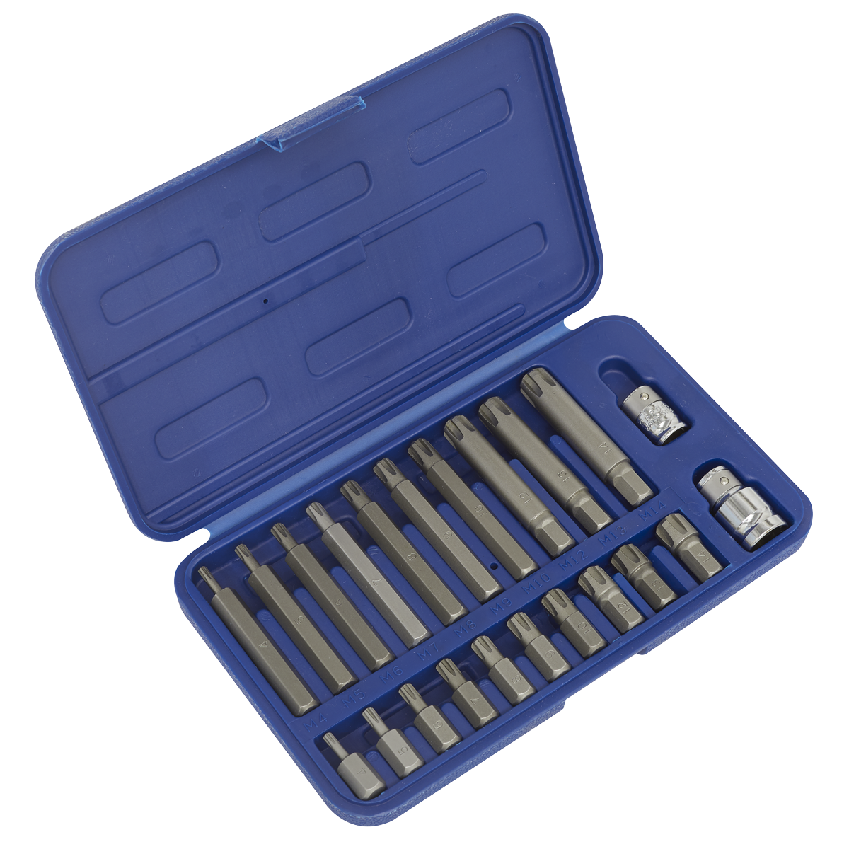 Premier Ribe Bit Set 3/8" & 1/2"Sq Drive 22pc