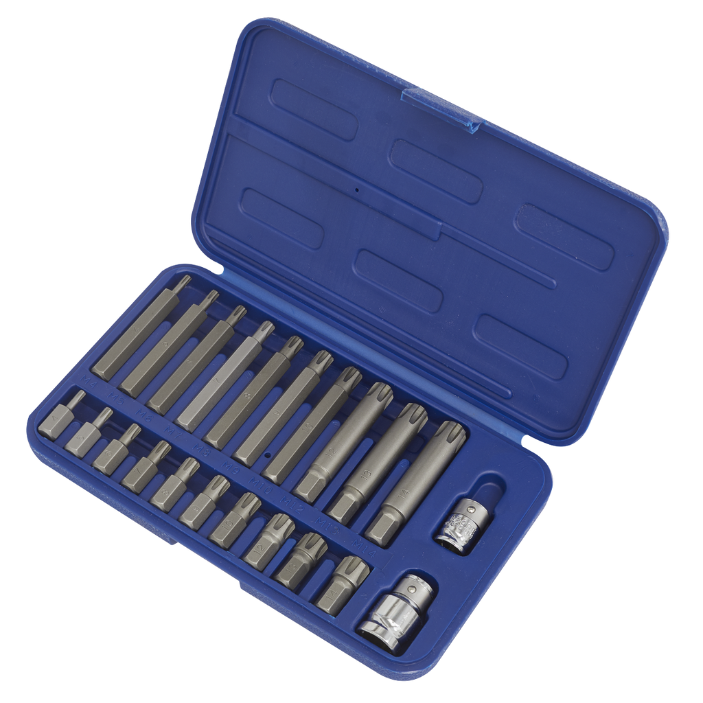 Premier Ribe Bit Set 3/8" & 1/2"Sq Drive 22pc