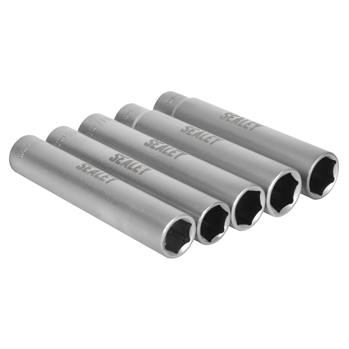 Extra-Deep Socket Set 1/2”Sq Drive 5pc
