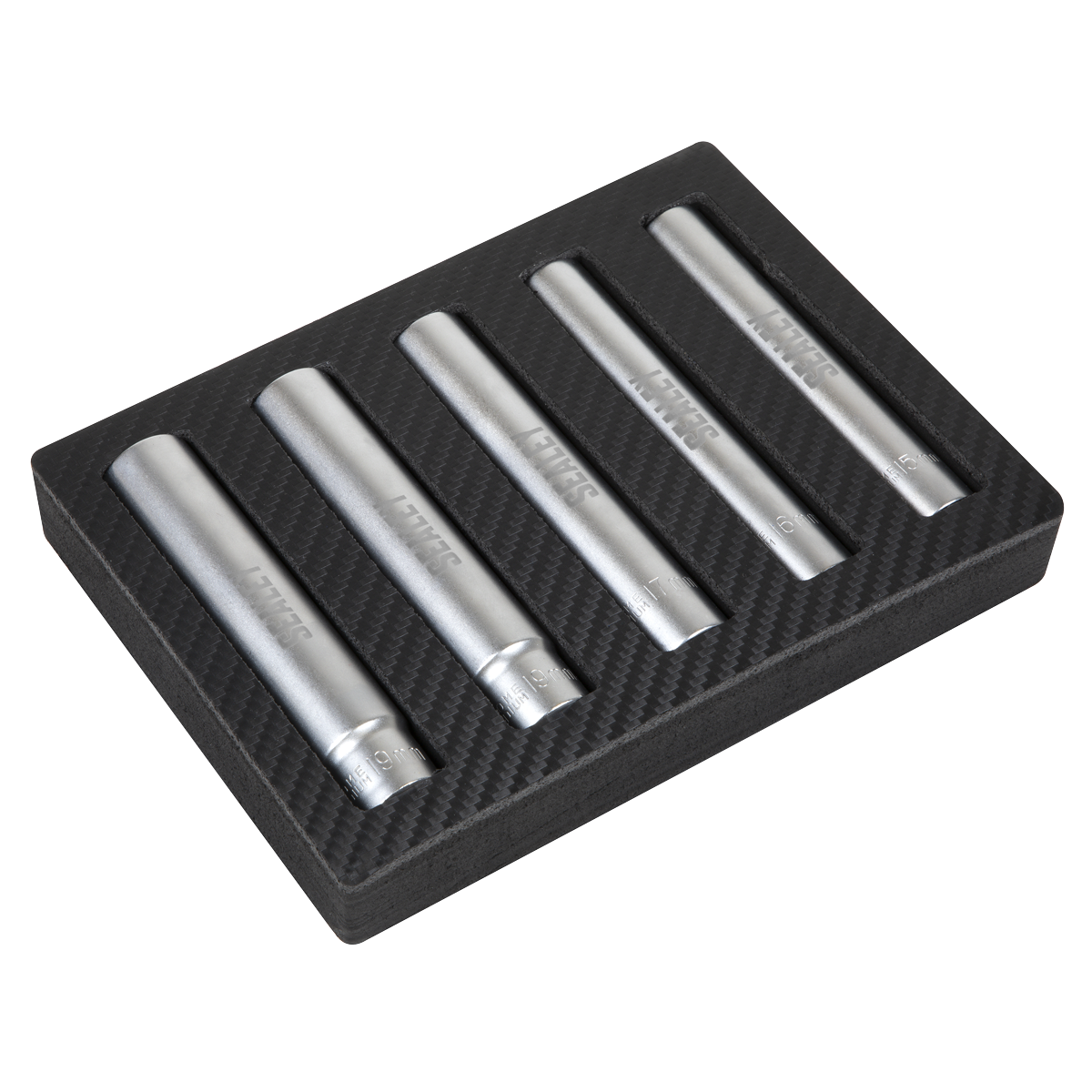 Extra-Deep Socket Set 1/2”Sq Drive 5pc